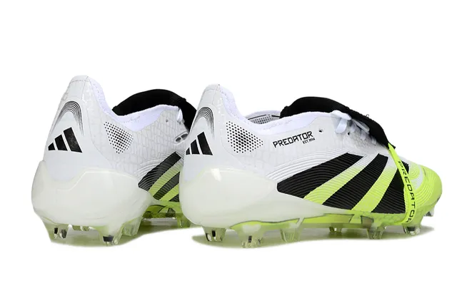Adidas Predator Accuracy White Neon Yellow Black Firm-Ground Soccer Shoes 5