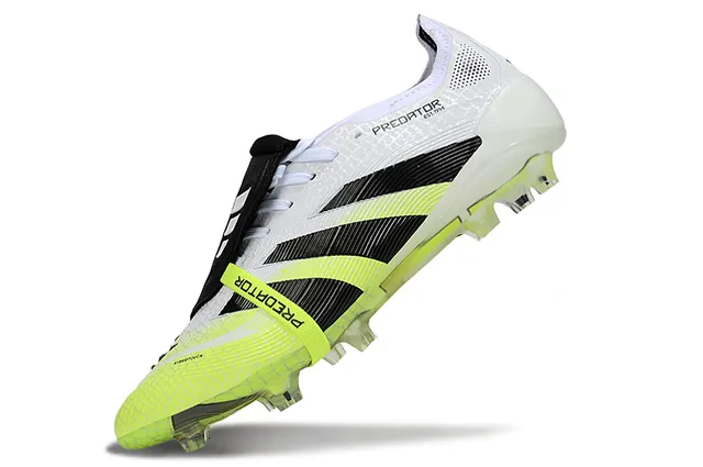 Adidas Predator Accuracy White Neon Yellow Black Firm-Ground Soccer Shoes 6