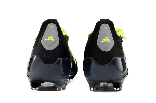 Adidas Predator Black and Neon Green Firm-Ground Soccer Shoes 4
