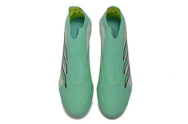 Adidas Predator সবুজ সাদা সক-ফিট নিট আপার মোল্ডেড স্টাড ফার্ম-গ্রাউন্ড ফুটবল জুতো 2