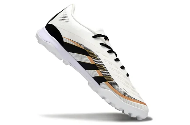 Adidas Predator Teamgeist Chaussures de Football Turf Blanc Noir Or 2