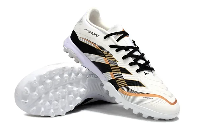 Adidas Predator Teamgeist Chaussures de Football Turf Blanc Noir Or 4