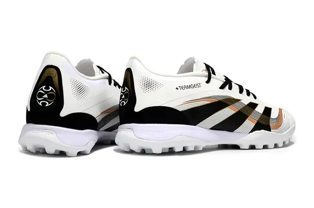 Adidas Predator Teamgeist Chaussures de Football Turf Blanc Noir Or 5