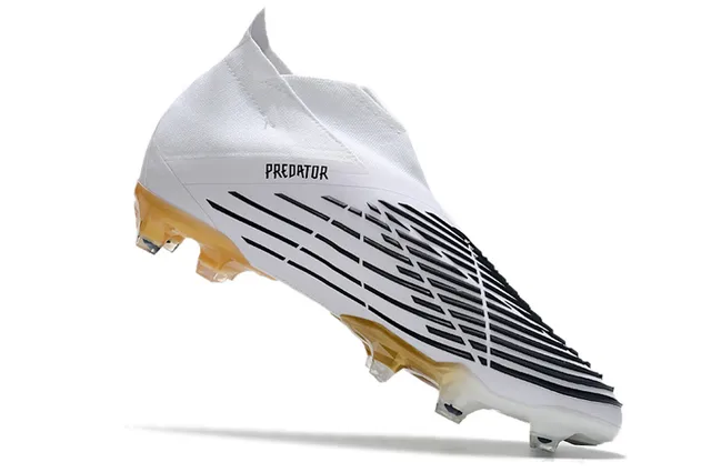 Adidas Predator blanc noir doré Firm-Ground Chaussures de football 10