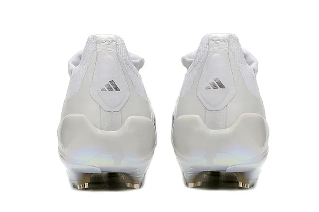 Adidas Predator White Transparent Laceless Strap Closure Iridescent Holographic Soleplate Firm-Ground Soccer Shoes 4