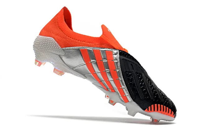 Adidas লাল কালো লো-কাট সক-ফিট আপার টেক্সচার্ড সিন্থেটিক লেদার ফার্ম-গ্রাউন্ড ফুটবল জুতো 7