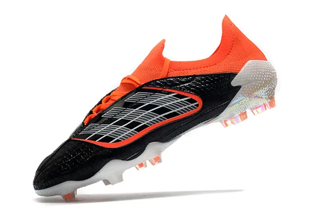 Adidas লাল কালো লো-কাট সক-ফিট আপার টেক্সচার্ড সিন্থেটিক লেদার ফার্ম-গ্রাউন্ড ফুটবল জুতো 8