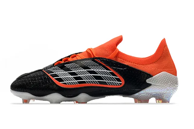 Adidas লাল কালো লো-কাট সক-ফিট আপার টেক্সচার্ড সিন্থেটিক লেদার ফার্ম-গ্রাউন্ড ফুটবল জুতো 9