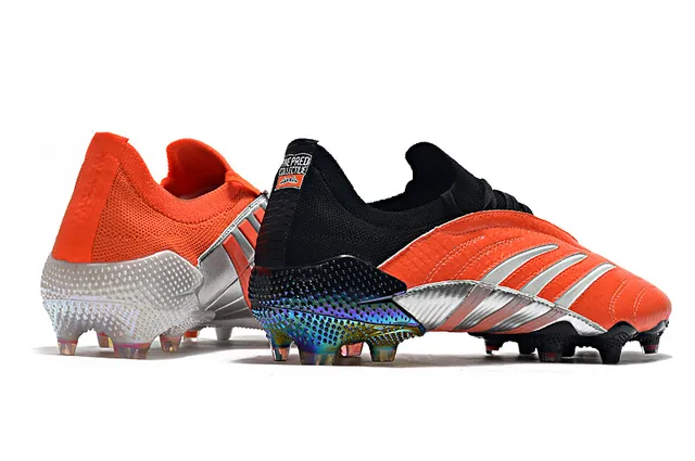 Adidas লাল কালো লো-কাট সক-ফিট আপার টেক্সচার্ড সিন্থেটিক লেদার ফার্ম-গ্রাউন্ড ফুটবল জুতো 11