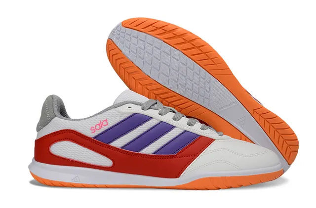 Adidas Sala White Green Low-Top Indoor Court Sole Sneakers 6