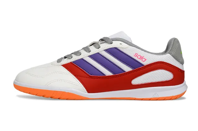 Adidas Sala White Green Low-Top Indoor Court Sole Sneakers 8