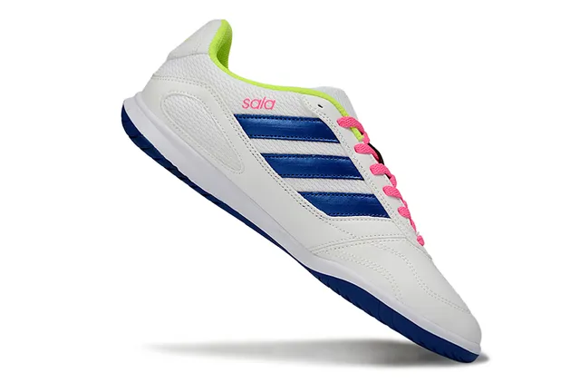 Adidas Sala White Green Low-Top Indoor Court Sole Sneakers 9
