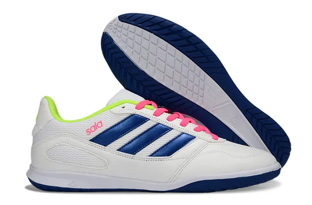 Adidas Sala White Green Low-Top Indoor Court Sole Sneakers 13