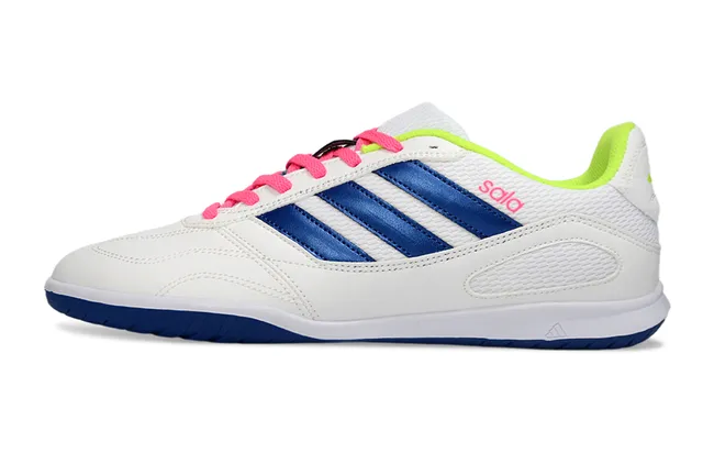 Adidas Sala White Green Low-Top Indoor Court Sole Sneakers 15