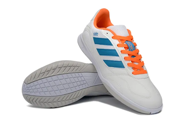 Adidas Sala White Green Low-Top Indoor Court Sole Sneakers 18
