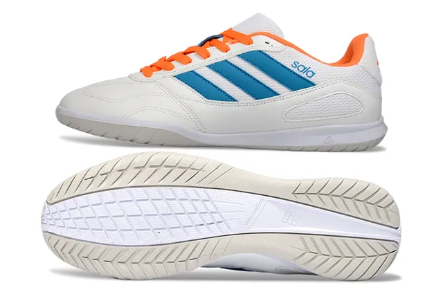 Adidas Sala White Green Low-Top Indoor Court Sole Sneakers 21