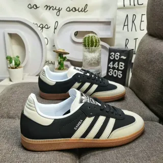 Adidas Samba Black and Cream Lifestyle Sneakers