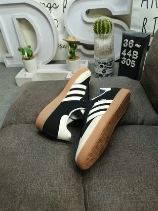Adidas Samba Black and Cream Lifestyle Sneakers 6