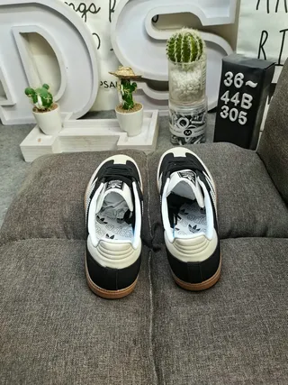 Adidas Samba Black and Cream Lifestyle Sneakers 8