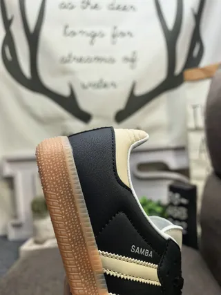 Adidas Samba Black and Cream Lifestyle Sneakers 3