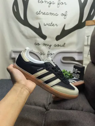 Adidas Samba Black and Cream Lifestyle Sneakers 5