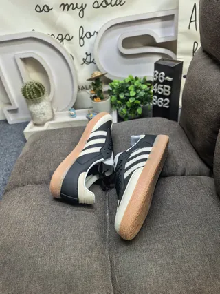 Adidas Samba Black and Cream Lifestyle Sneakers 6