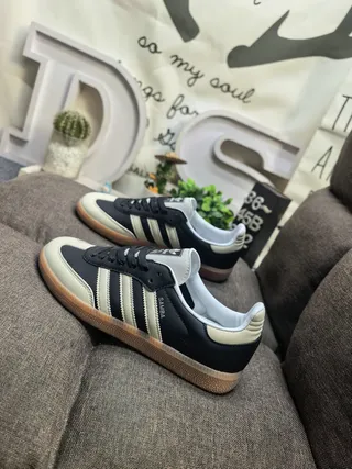 Adidas Samba Black and Cream Lifestyle Sneakers 7