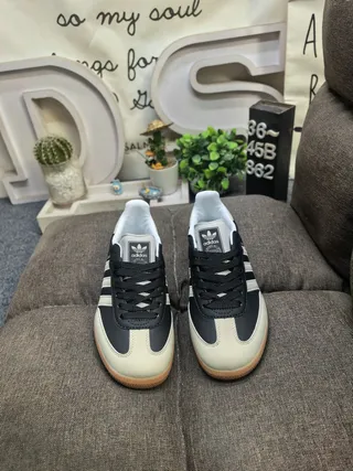 Adidas Samba Black and Cream Lifestyle Sneakers 10