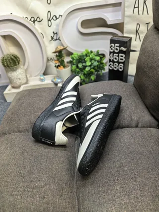 Adidas Samba Black and Off-White Lifestyle Sneakers 6