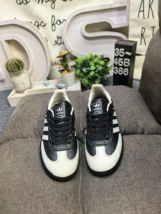 Adidas Samba Black and Off-White Lifestyle Sneakers 10