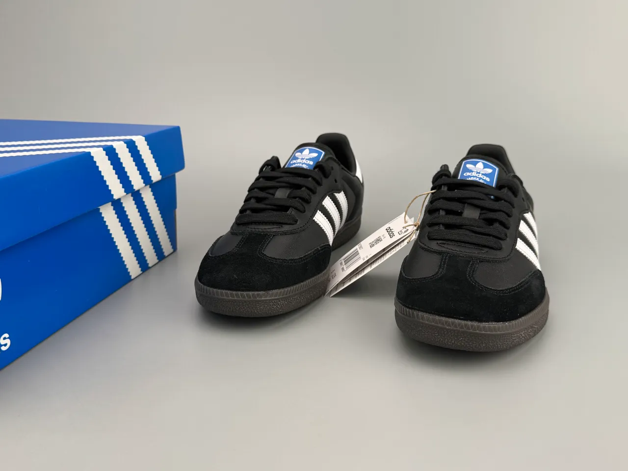 Adidas Samba 黑白生活休闲鞋 9