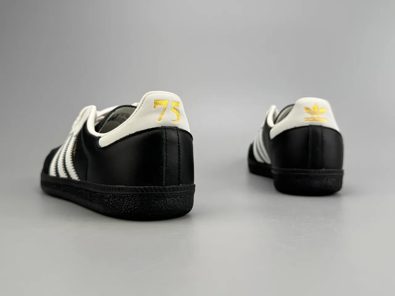 Adidas Samba Black White Gold Lifestyle Sneakers 4