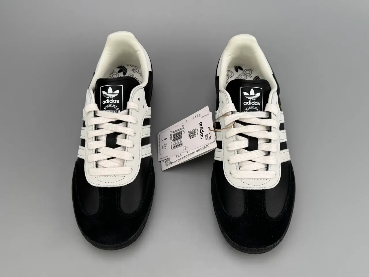 Adidas Samba Black White Gold Lifestyle Sneakers 6