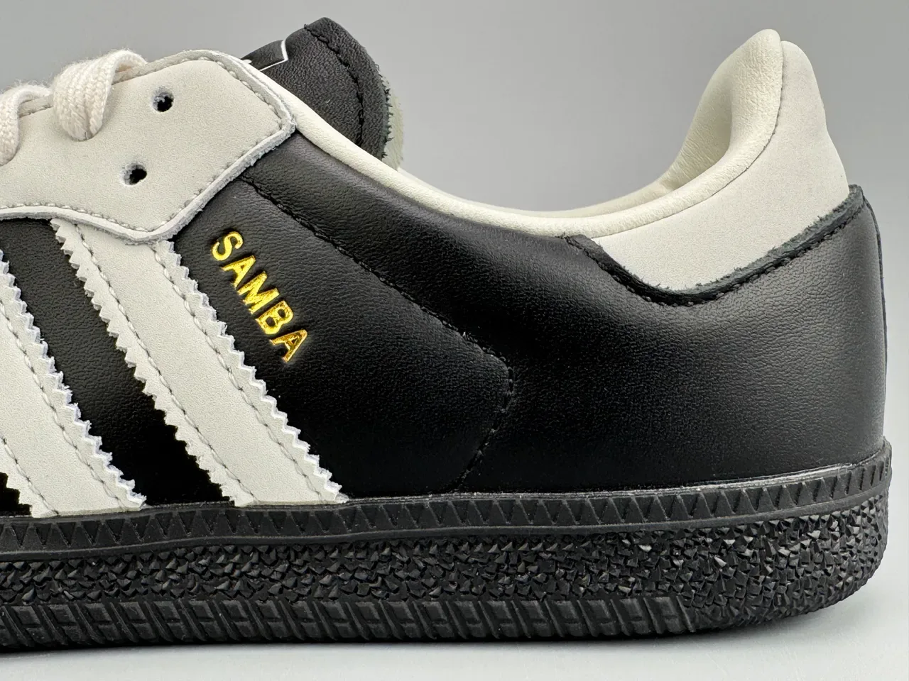 Adidas Samba Black White Gold Lifestyle Sneakers 9