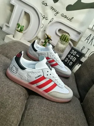 Adidas Samba Hello Kitty blanc rouge noir sneakers lifestyle 9