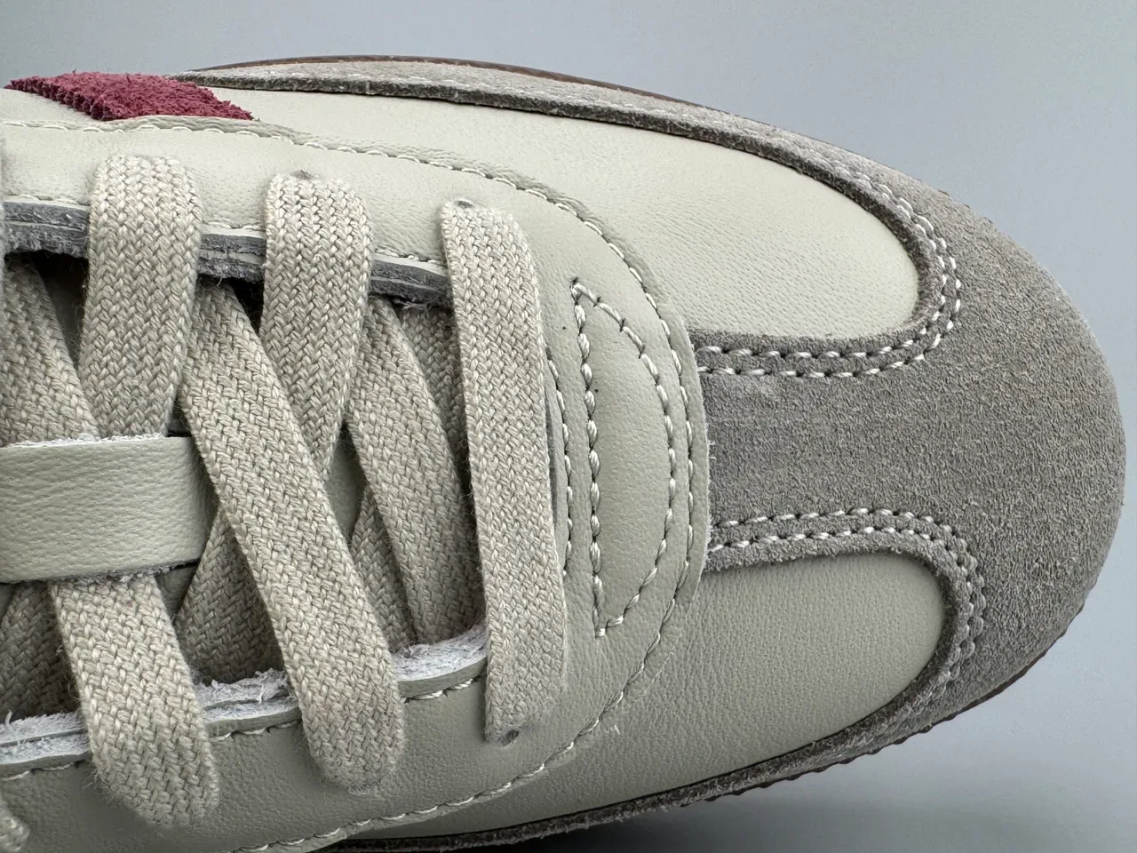 Adidas Samba Off-White and Burgundy Lifestyle Sneakers 4