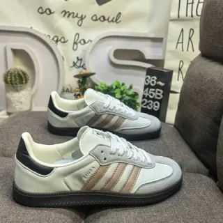 Adidas Samba Off-White Beige Black Lifestyle Sneakers
