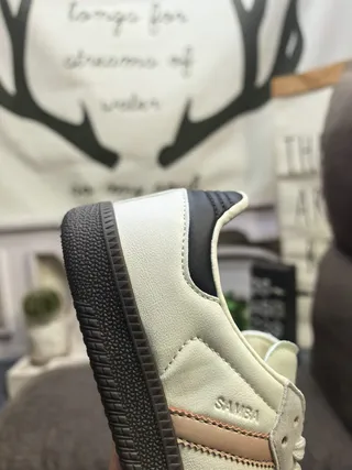 Adidas Samba Off-White Beige Black Lifestyle Sneakers 3
