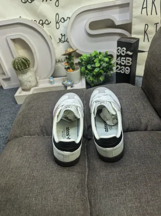 Adidas Samba Off-White Beige Black Lifestyle Sneakers 8