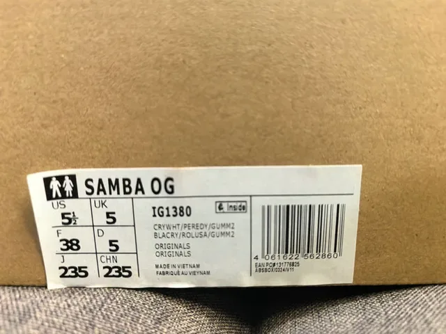 Adidas Samba OG Beige and Red Lifestyle Sneakers 2