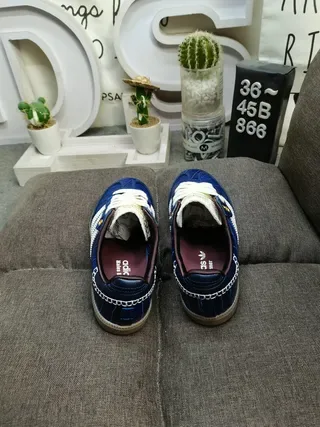 Adidas Samba OG Blue Croc-Embossed Lifestyle Sneakers 8