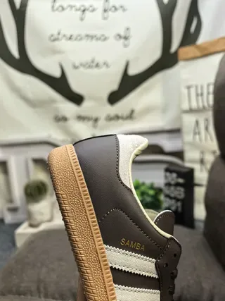 Adidas Samba OG Brown Gray Gum Lifestyle Sneakers 3