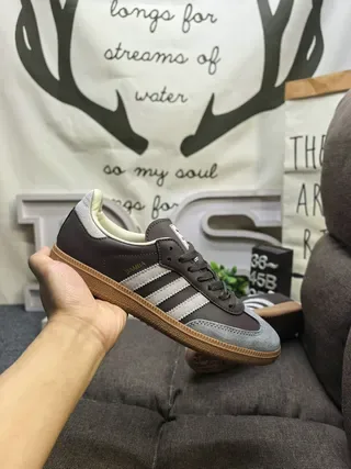 Adidas Samba OG Brown Gray Gum Lifestyle Sneakers 5