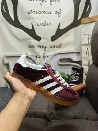 Adidas Samba OG Burgundy Velvet Lifestyle Sneakers 5