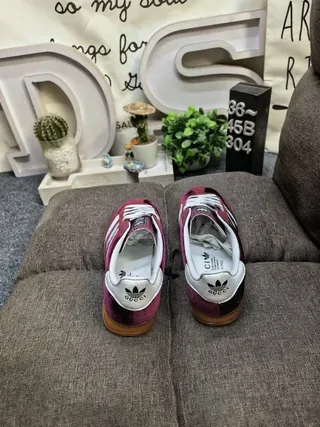 Adidas Samba OG Burgundy Velvet Lifestyle Sneakers 8