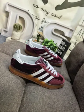 Adidas Samba OG Burgundy Velvet Lifestyle Sneakers 9