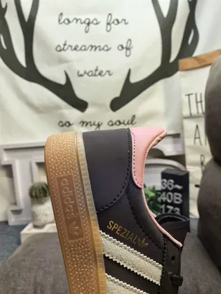 Adidas Samba OG Dark Gray Pink Gum Lifestyle Sneakers 3