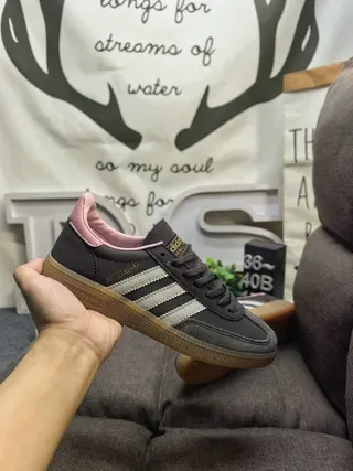 Adidas Samba OG Dark Gray Pink Gum Lifestyle Sneakers 5