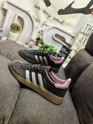 Adidas Samba OG Dark Gray Pink Gum Lifestyle Sneakers 7