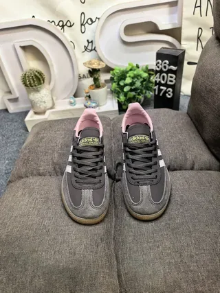 Adidas Samba OG Dark Gray Pink Gum Lifestyle Sneakers 10